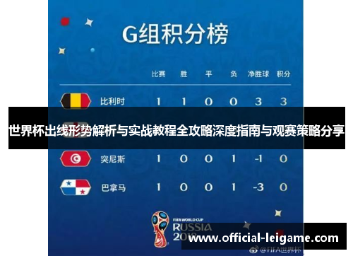 世界杯出线形势解析与实战教程全攻略深度指南与观赛策略分享